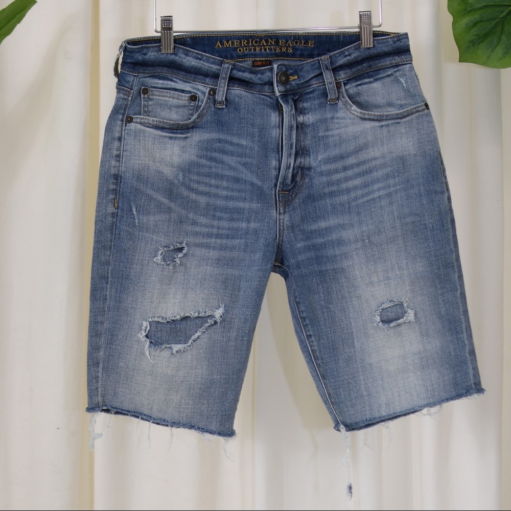 American Eagle Core Flex Distressed Shorts - Picture 2 of 7